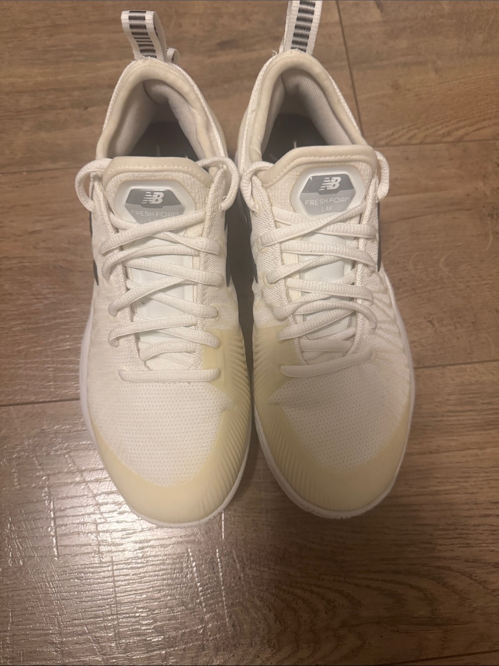 New Balance Women's White and Cream Fresh Foam Athletic Sneakers